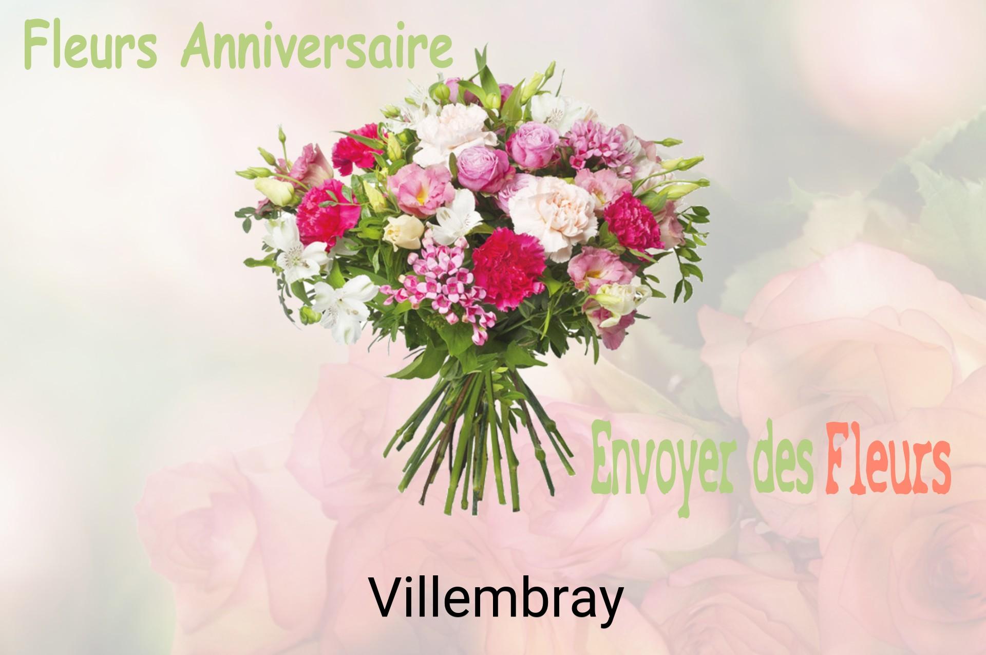 Bouquet de fleurs d’anniversaire livré à Villembray