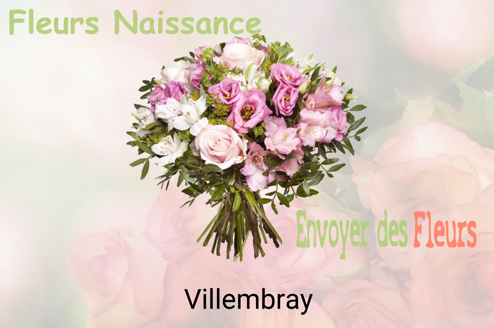Bouquet de fleurs de naissance livré à Villembray