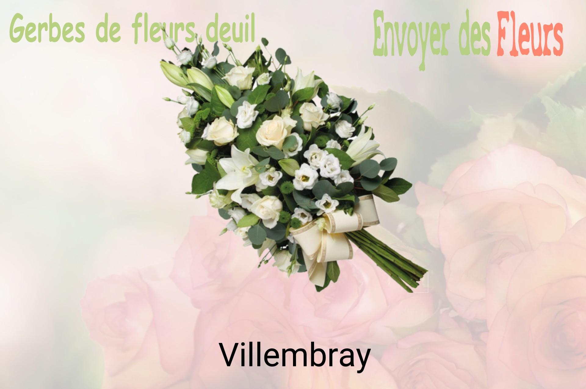 Gerbe de fleurs de deuil livrée à Villembray